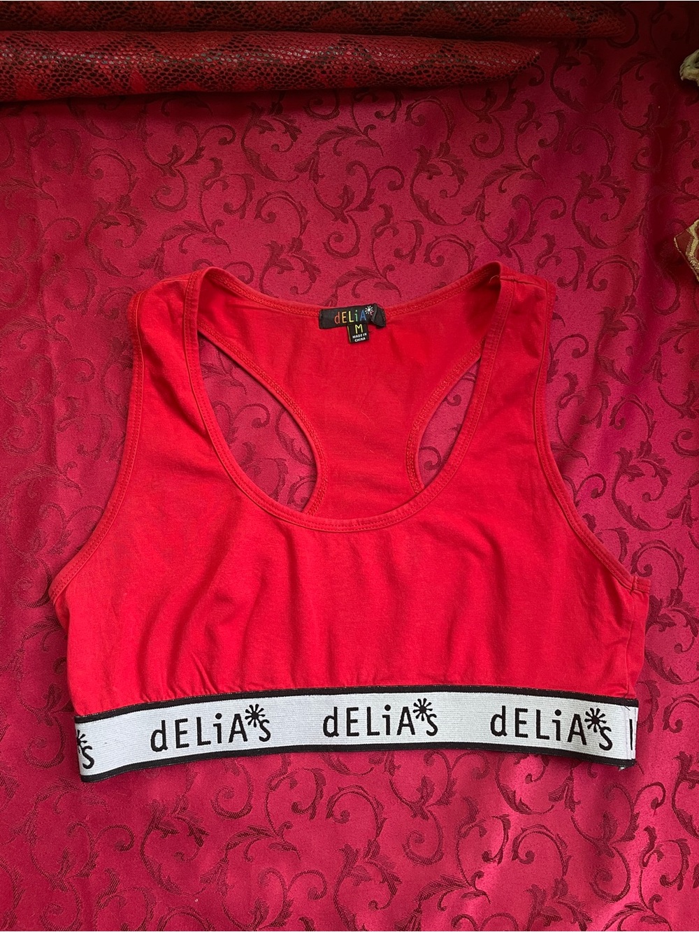 dELiA*s Red Racer-back Sports Bra / Top